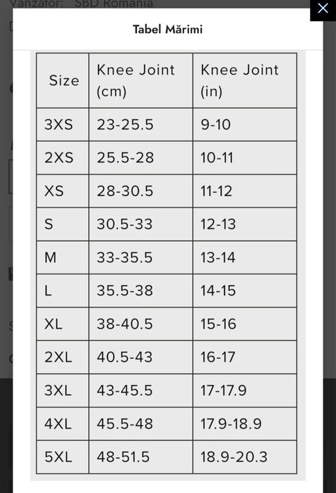 Genunchiere SBD 2xl powerlifting