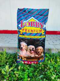 Hrana caini Lobby Baby 32%proteina carne Vita Pui  TR gratuit