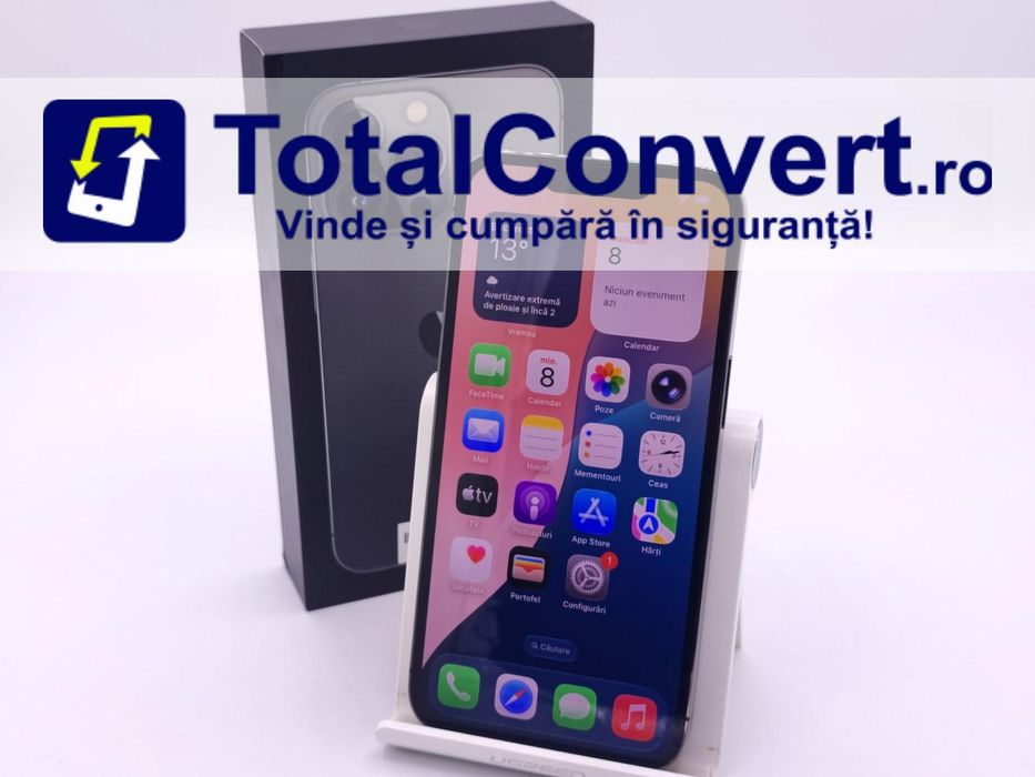 Apple iPhone 13 Pro 128GB Graphite 6GB, Garantie 24 luni | #D85977