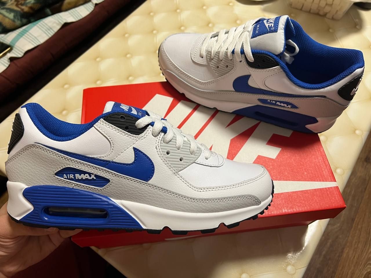 Кожаные кроссовки Nike Air Max 90