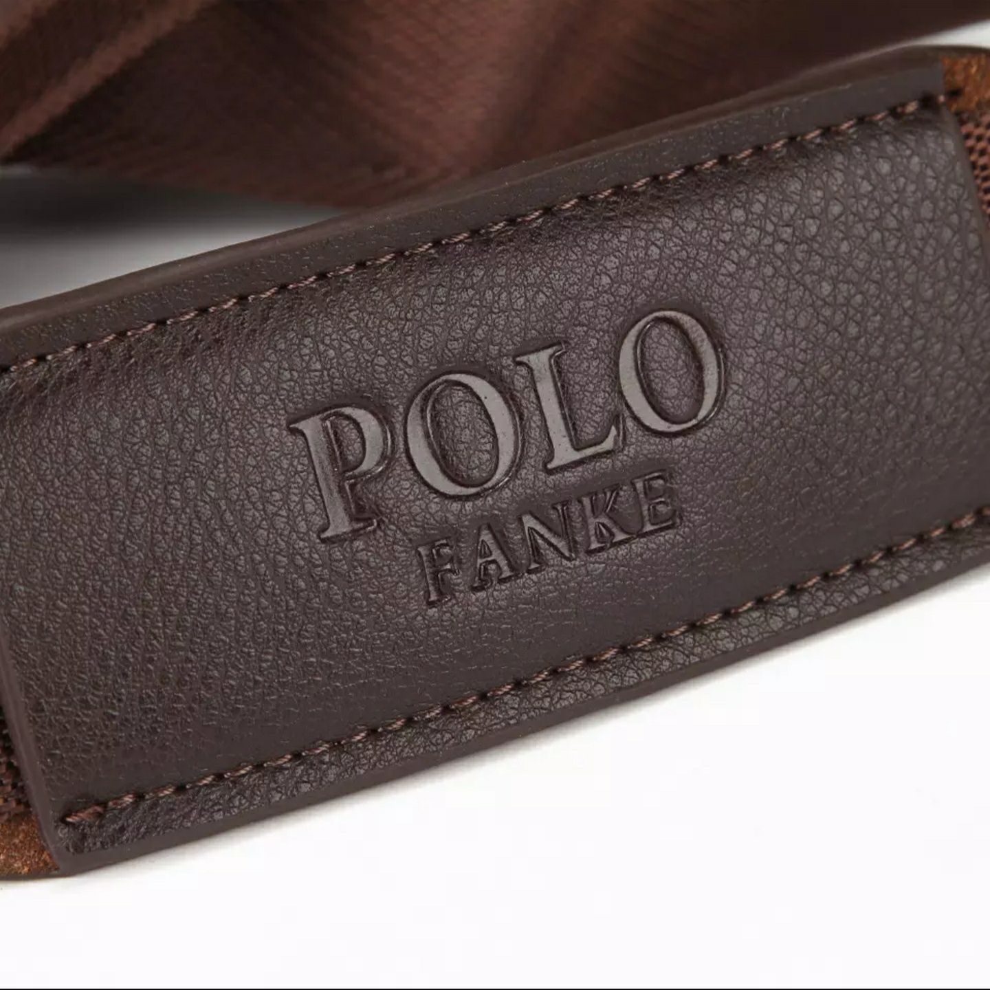 Polo Fanke мъжка чанта кожена функционална цвят кафява модел цена