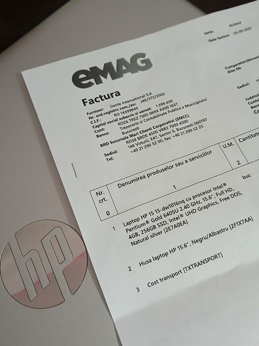 Laptop HP ca nou