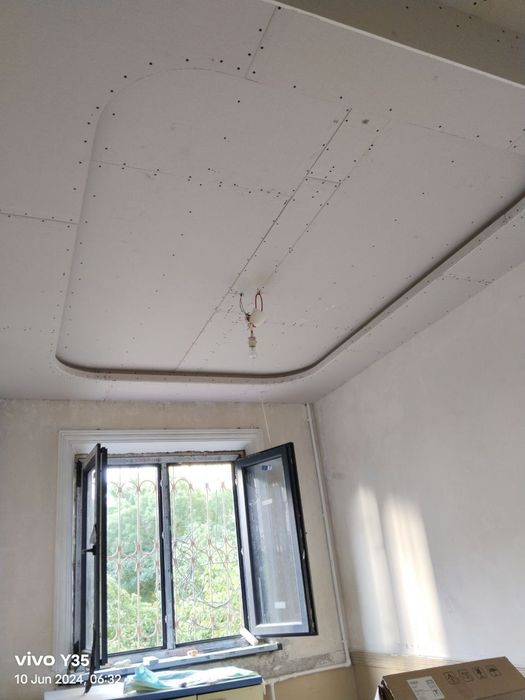 Kafel va gepsakarton qilaman.