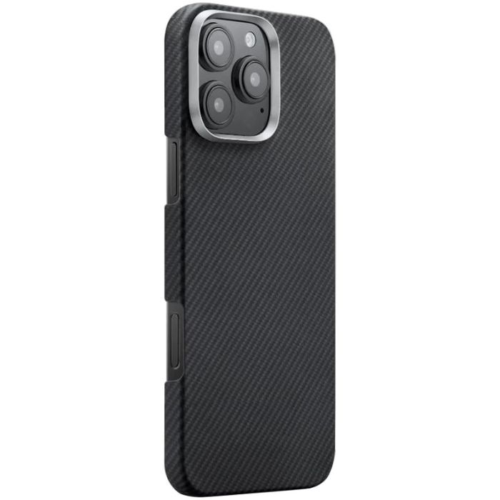 Vand husa bumper kevlar carbon Iphone 16 PRO MAX, compatibila MagSafe