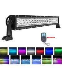 Led bar auto cu telecomanda , lumina alba, angel eye colorat