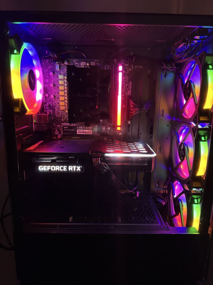 Геймърски компютър Ryzen 7500F, RTX 3060TI