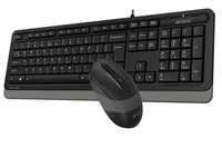 Проводной комплект A4Tech Fstyler F1010 Grey, keyboard mouse combo
