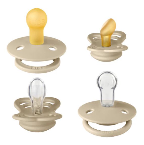 BIBS - Set 4 suzete Try-it collection 0 luni +-Vanilla