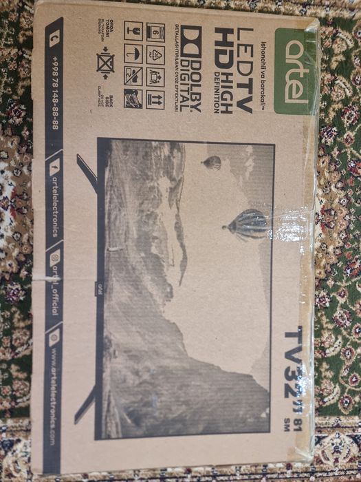 Телевизор артел 32 лик. Новый пайдаланбаган.