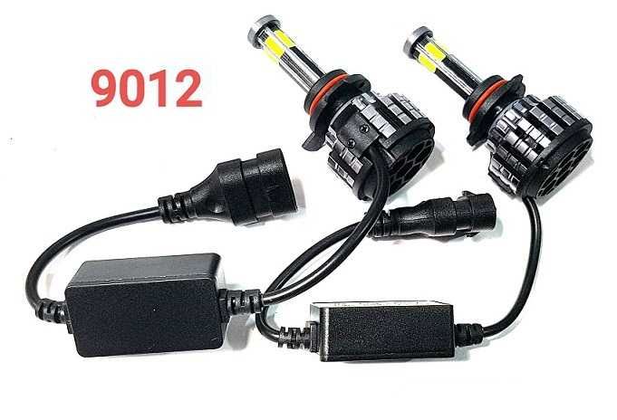 Set 2 buc led becuri HIR-2 9012 6 fete 55W 6000K 360° 9-30V 5200 lm