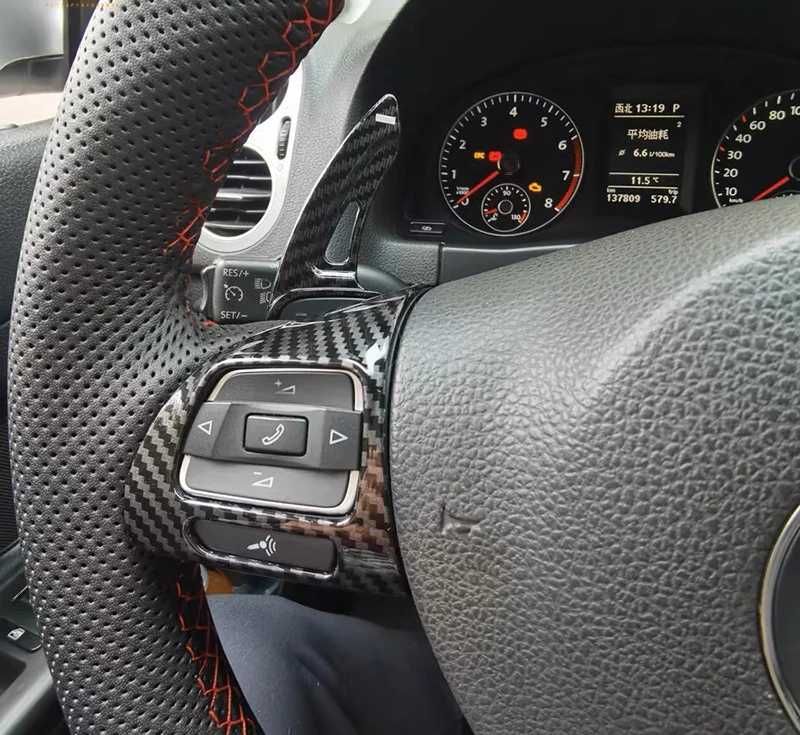 Extensii Padele Volan Carbon Forjat DSG VW Golf 6 Tiguan Passat CC GTI