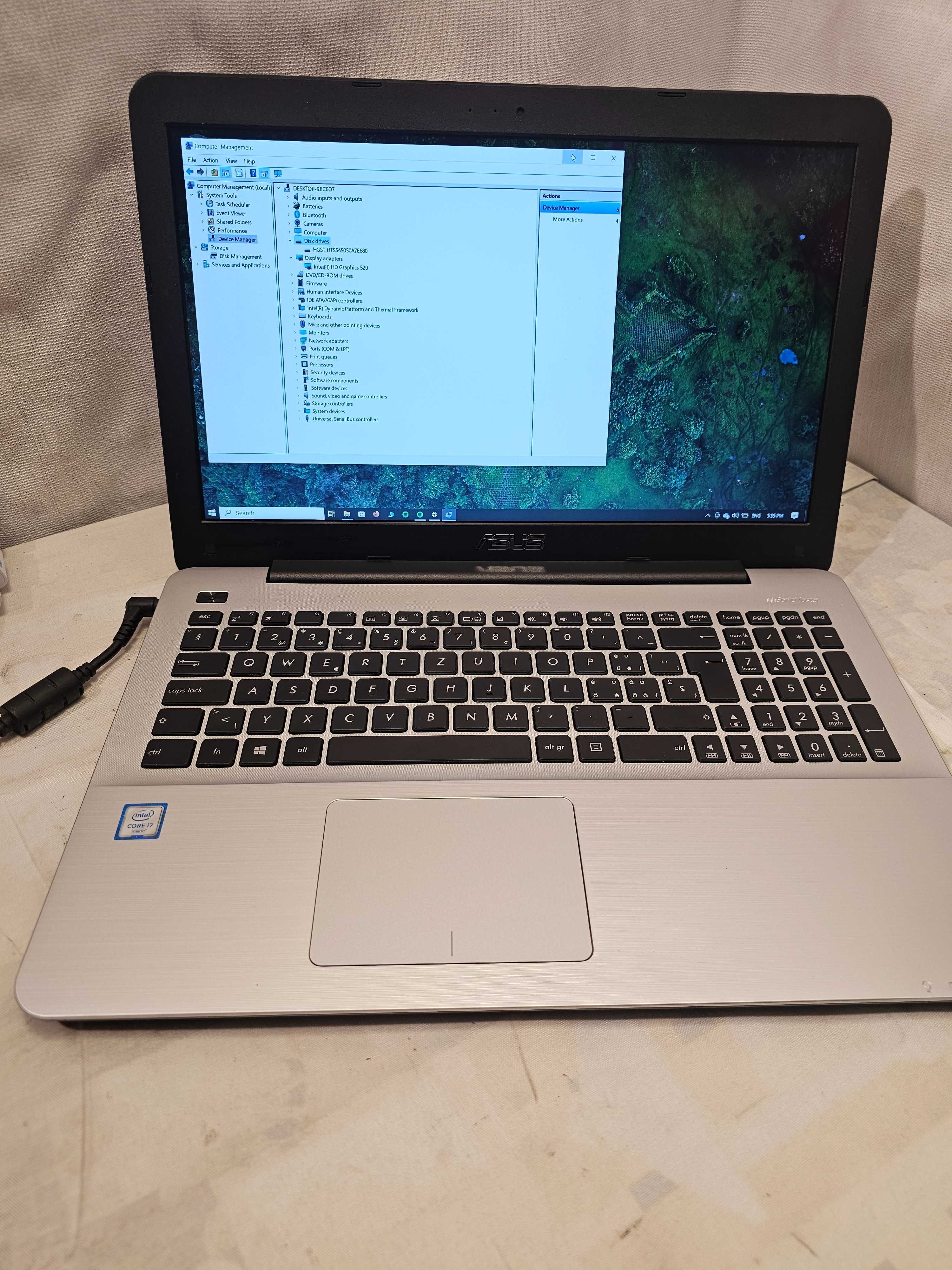 Laptop "15,4 ASUS Vivobook X555UA Intel i7 gen 6 8gb ram