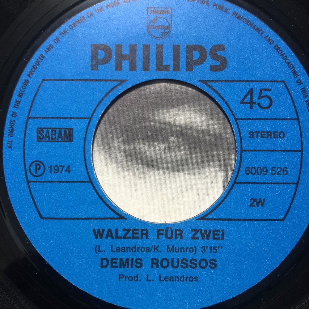 Demis Roussos – Auf Wiedersehn / Walzer Für Zwei