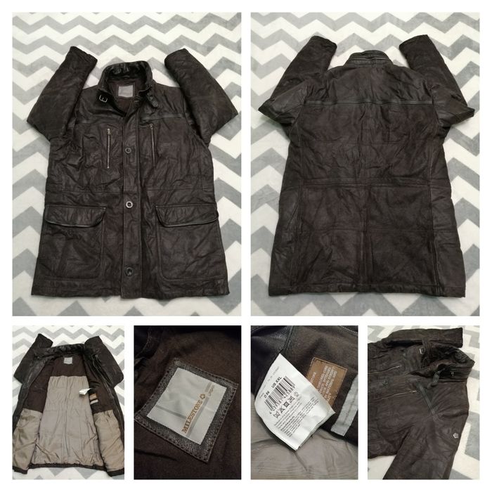 MILESTONE geacă URBAN piele bărbați 56 autentică | transport GRATUIT‼️