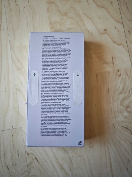 Google Pixel 9 НОВ Запечатан 256 GB цвят бял Porcelain