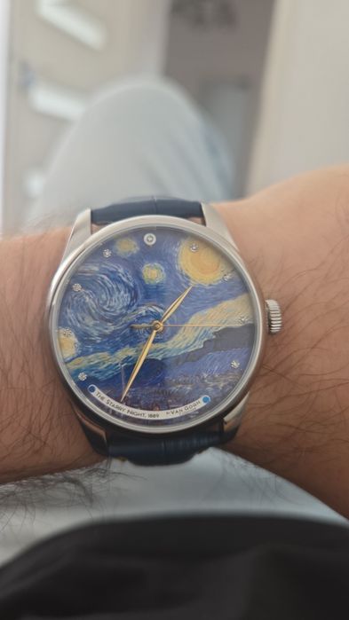 Vand ceas Oficial cu Diamante Vang Gogh - Stayry Night model Official