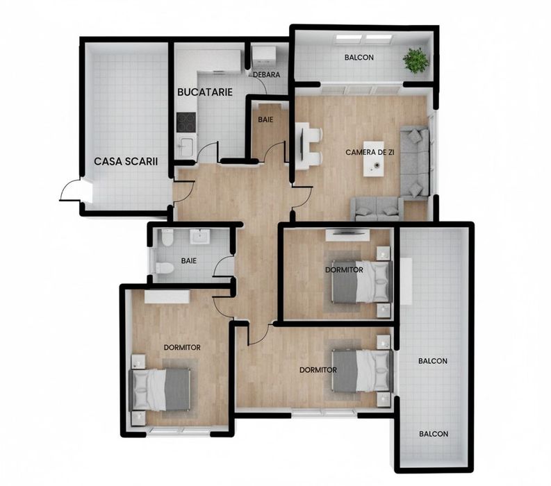 Apartament 4 camere de vanzare Centru