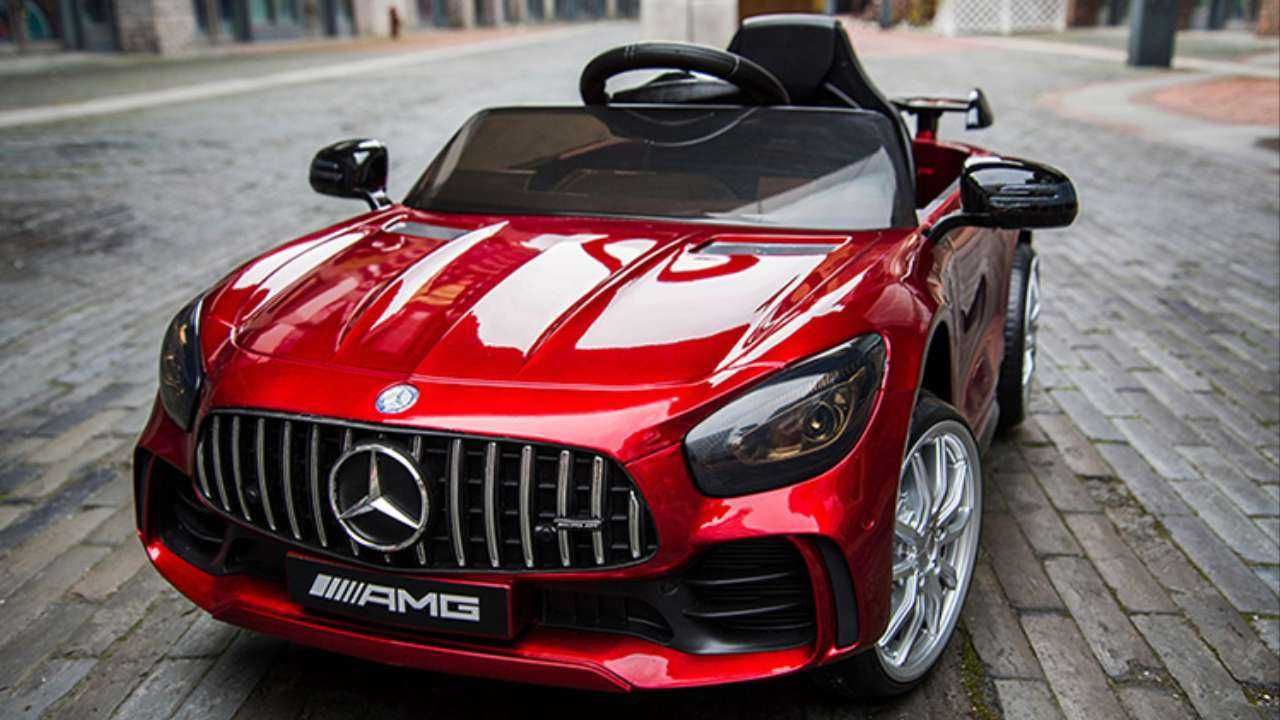 Акумулаторен КОЛА Mercedes GT R ,12V  с меки гуми