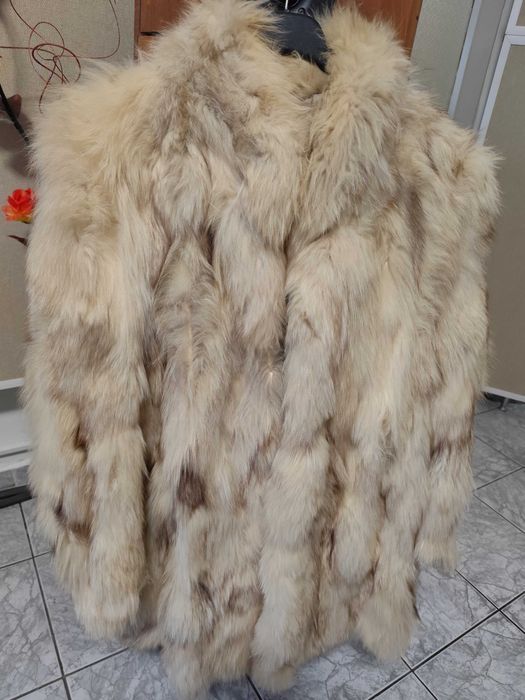 Дамско палто от естествен косъм