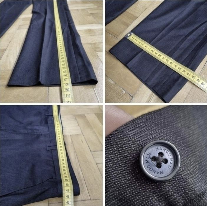 Pantaloni conici office / costum Mango, Barbati - W30 (40)