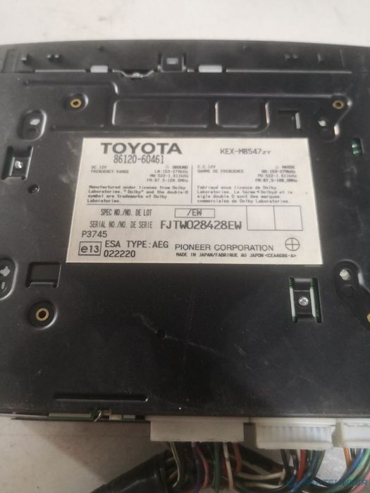 Casetofon TOYOTA LAND CRUISER (LJ12_, KZJ12_, TRJ12_, KDJ12_, GRJ12_) [ 20 OEM 8612060461