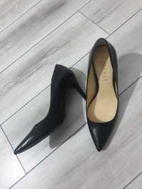 Pantofi piele naturala negri stilettoRalph lauren 36.5