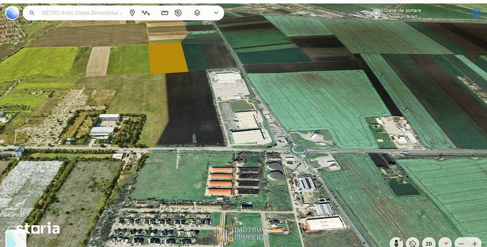 De vânzare Teren Intravilan 62.700 mp – Arad, Grădiște