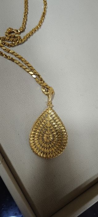 Lanț aur 22k 14.07 Gr și pandantiv 7.89gr 22k (R)