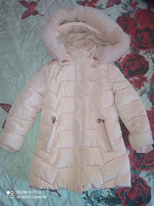 Зимно яке за момиченце 7-8 г
