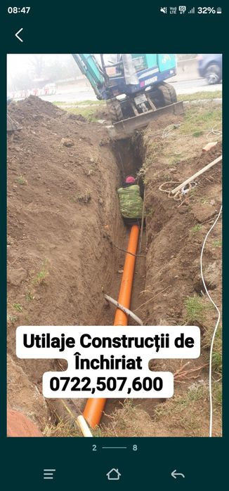 Închirieri Utilaje Construcții  Bucuresti-Ilfov Miniexcavator si Bobc