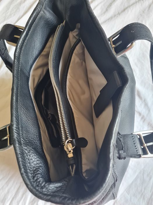 Geanta mare din piele naturala