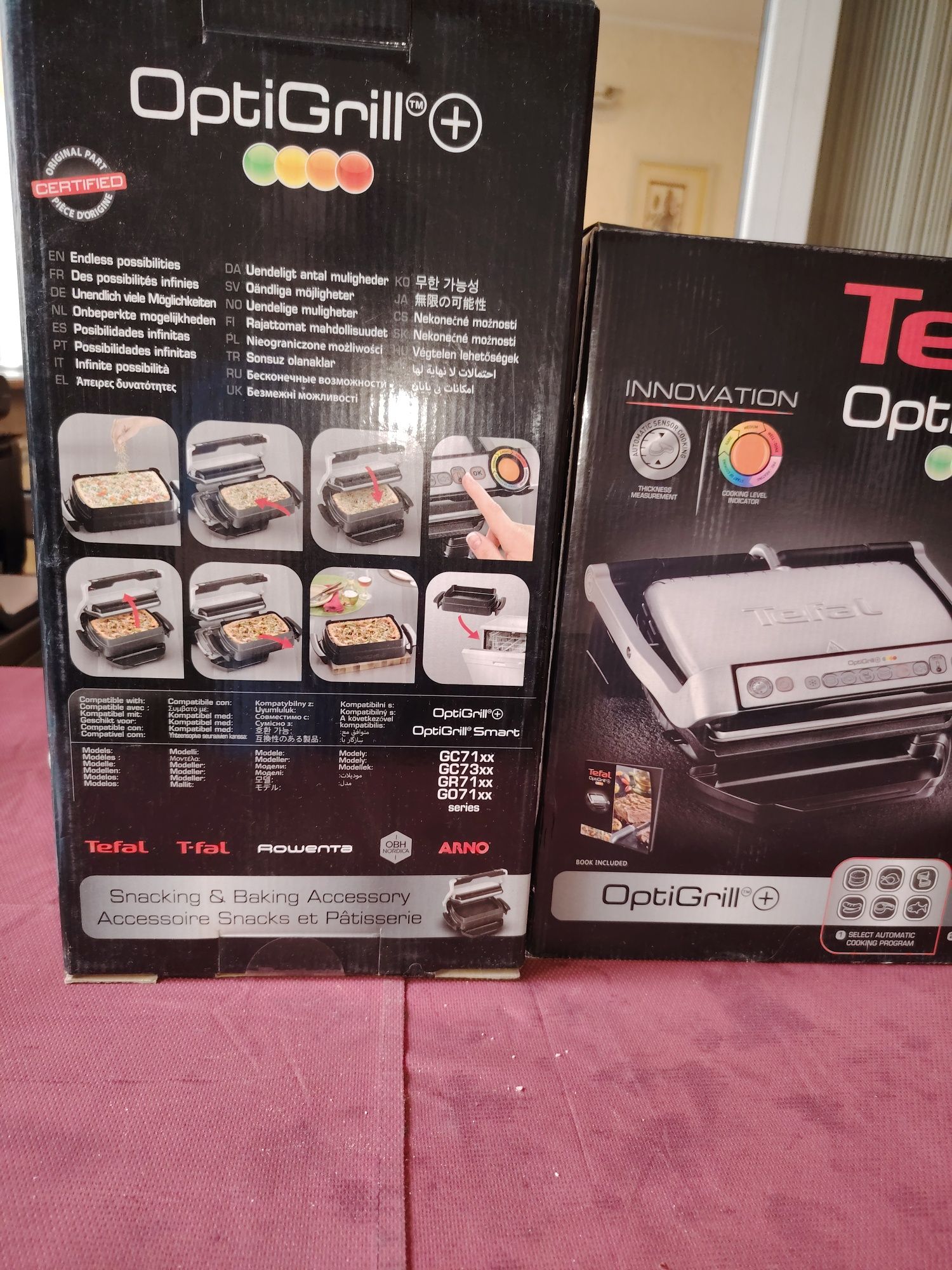 Tefal OptiGrill - гриль новый в упаковке, не пользованный .