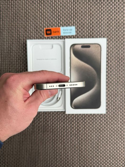 256Gb! iPhone 15 Pro Лизинг от 50лв/мес Natural Titan опция изплащане