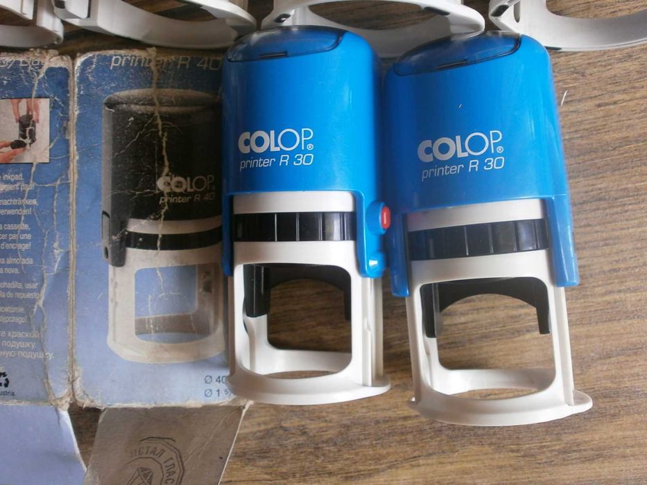 Печати Машинки Правоъгълен Кръгъл Colop Austria и Тампон HORSE №4