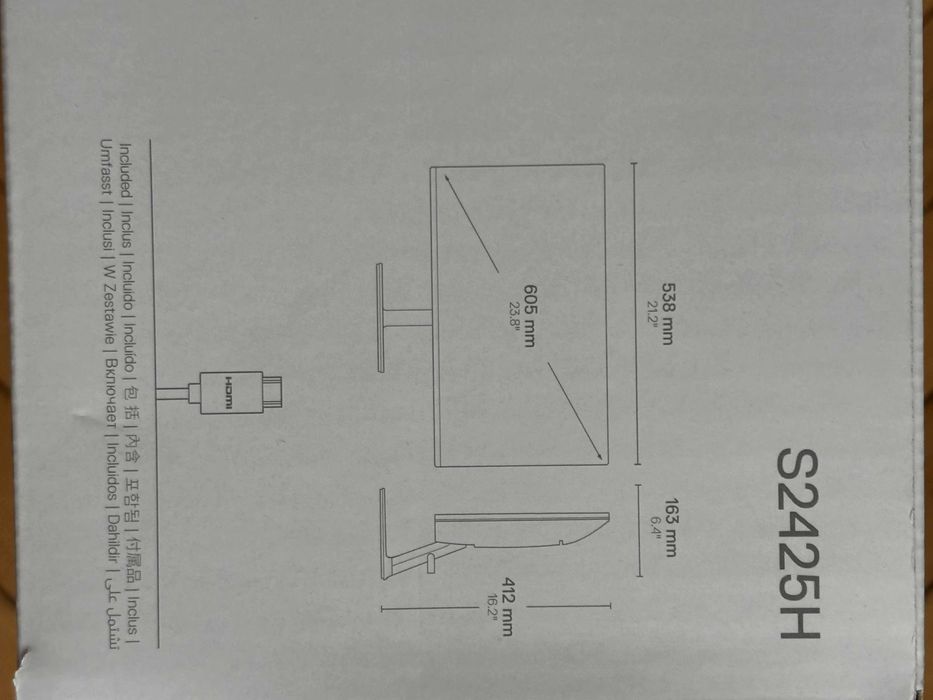 DELL монитор Нов, 2 години гаранция, 100Hz, 24"
