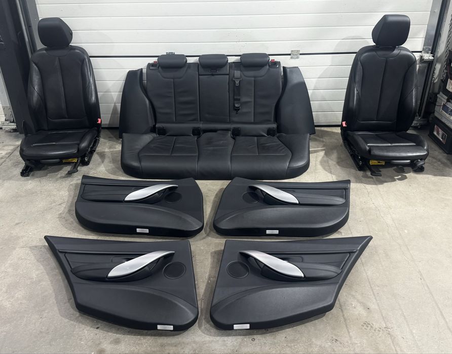 Перфектен рекаро салон черна кожа за BMW F31