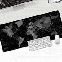 Коврик для клавиатуры и мыши - Карта мира, 90x40 см + Доставка