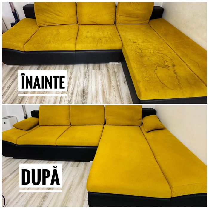 Servicii curatare profesionala igienizare abur canapele fotolii scaune