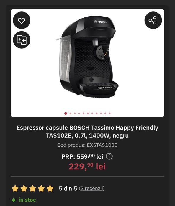 Espressor cafea bosch