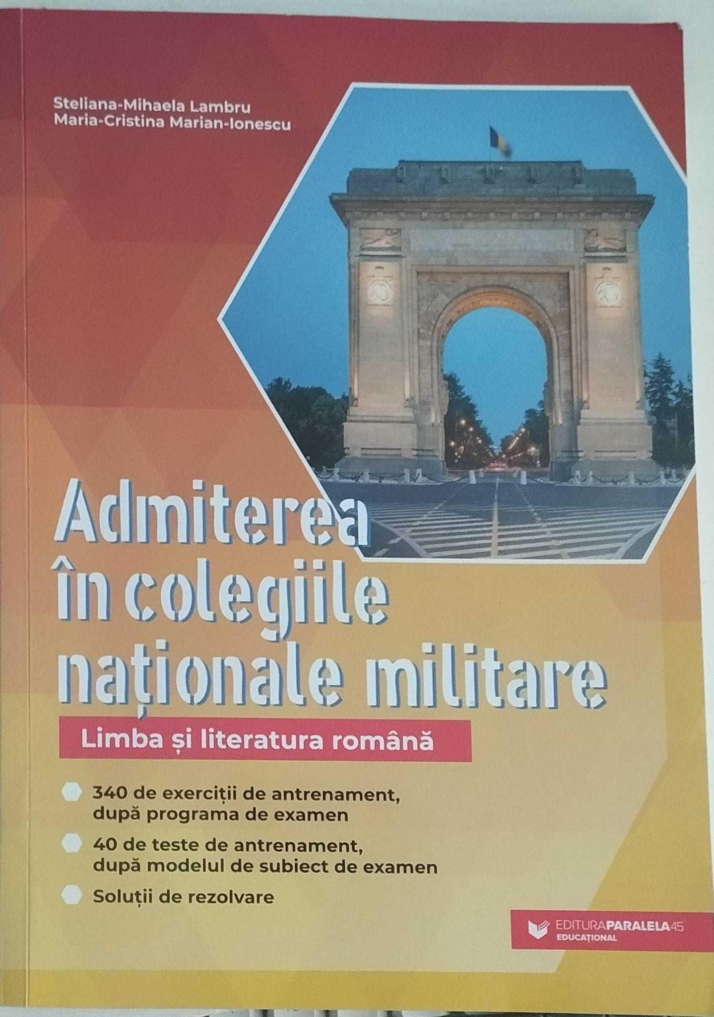 Carti teste pentru admiterea in colegiile militare