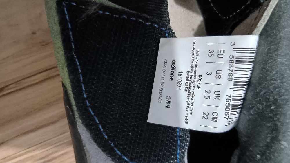 Espadrile, pantofi de cățărat, mărimea 35