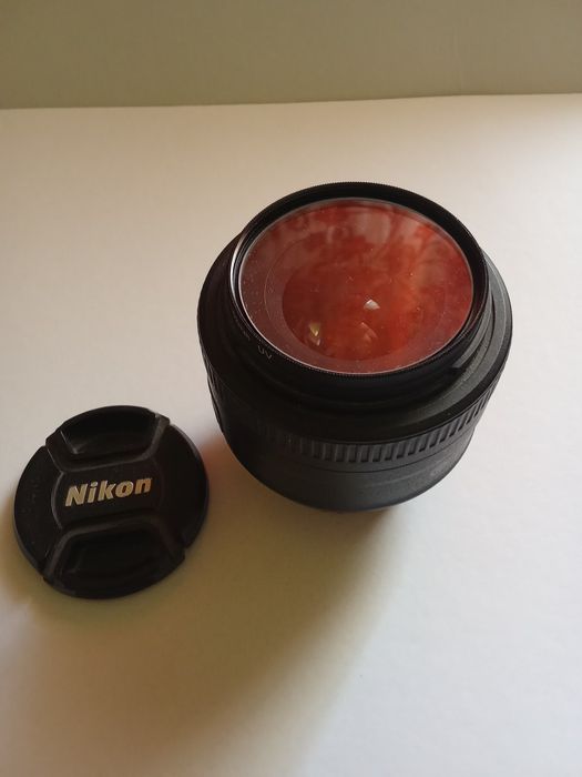 Obiectiv Nikon - AS-S NIKKOR 35mm 1:1.8G DX + capace protectie + filtr