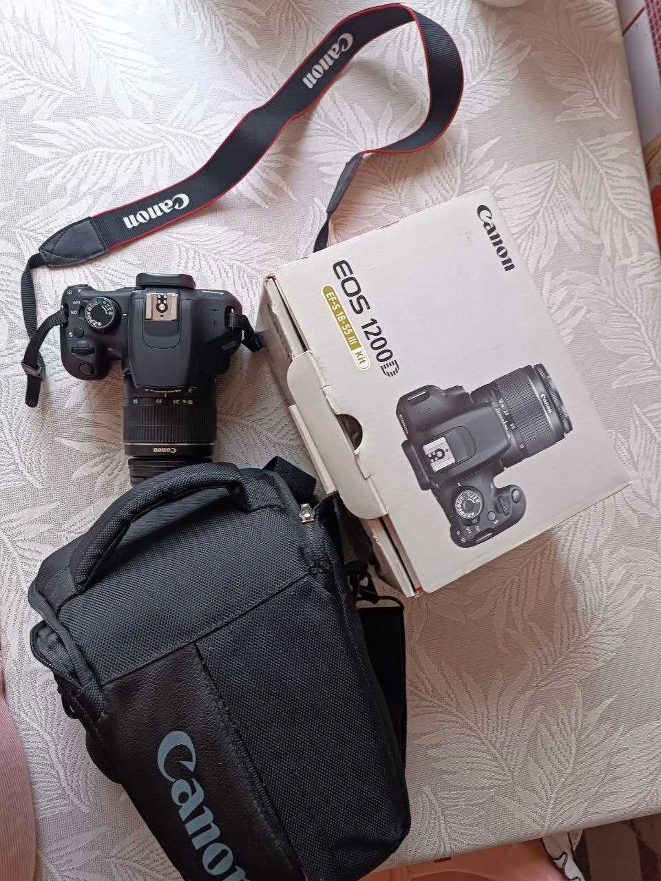 Canon EOS 1200D + объектив 18–55mm, карта 32GB, сумка, коробка