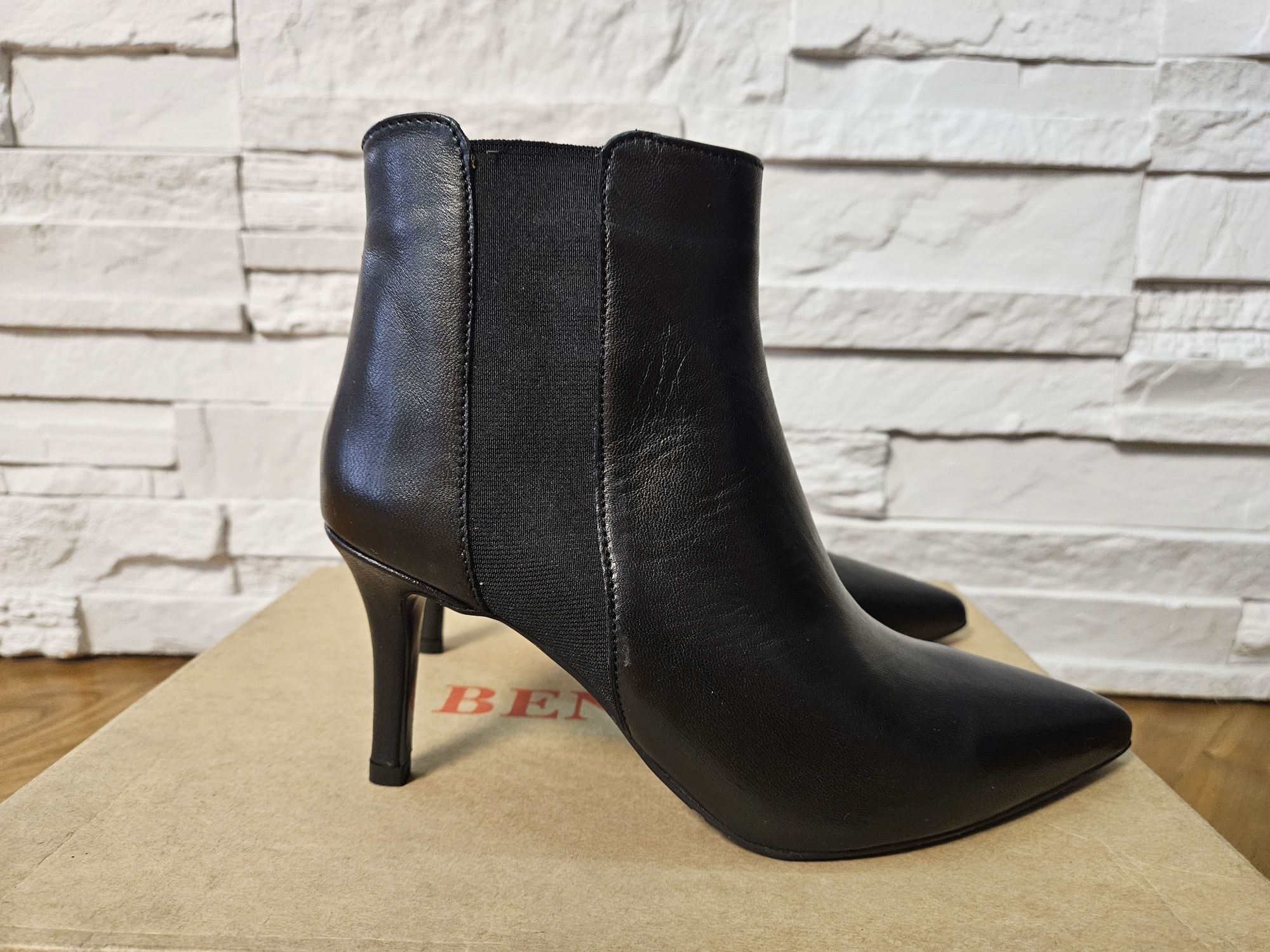 Botine piele Benaza