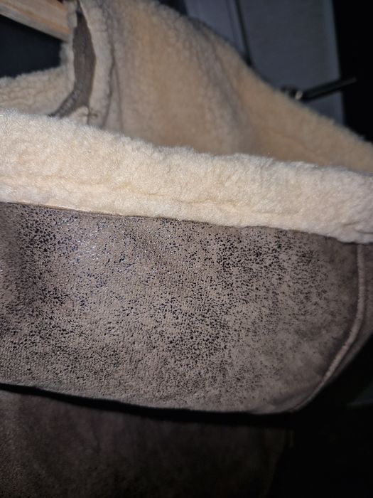 Пухено яке с качулка, чисто ново