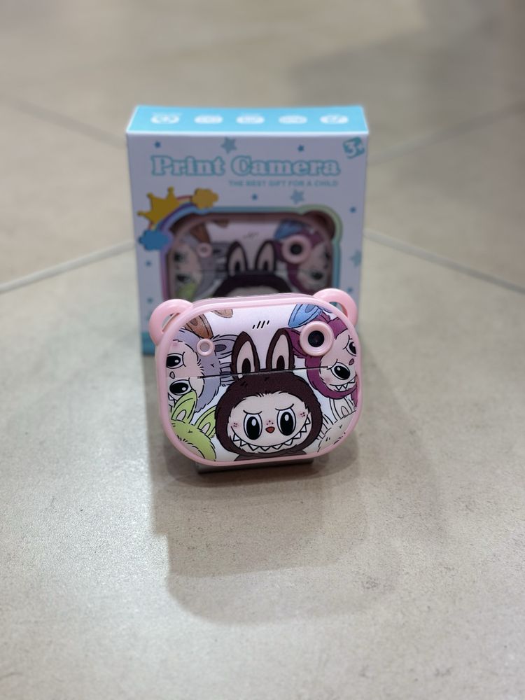 Детски фотоапарат с моментален принтер Stitch / Labubu / Капибара