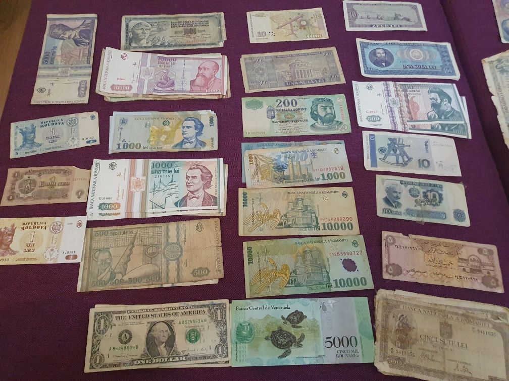 Colecție personala monede și bancnote  vechi din peste 20 de tari