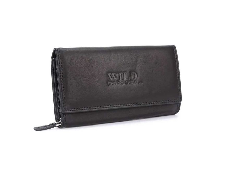 Дамски кожен портфейл Irisaa, винтидж, RFID защита, 21 слота за карти