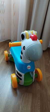 Музикална зебра за бутане fisher price