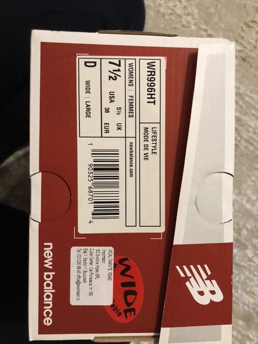 Adidasi dama New Balance pielea intoarsa bleumarin